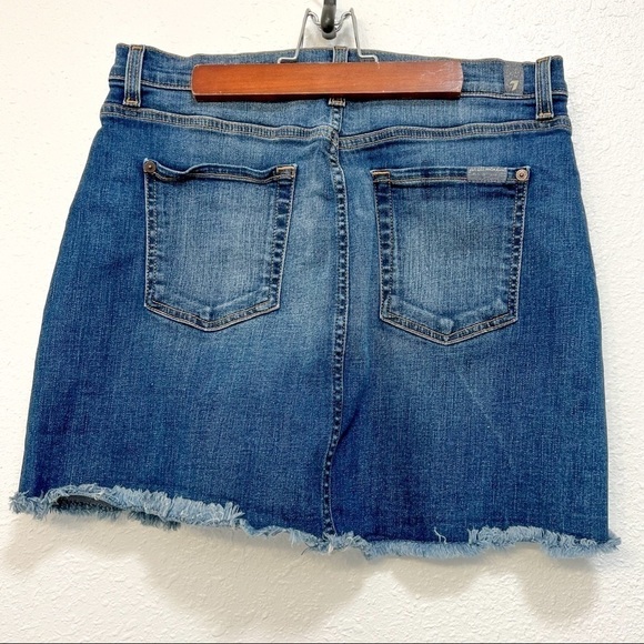 7 for all man kind denim skirt - Picture 2 of 3